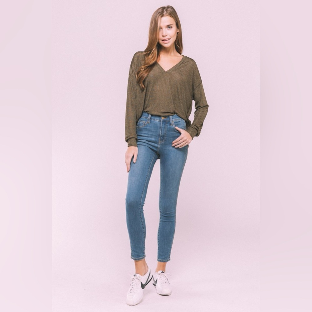 Crescent drive skinny jeans 32 light high rise